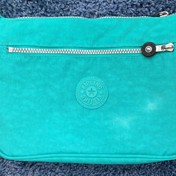 Vintage Kipling Teal Crossbody. - Picture 3 of 9
